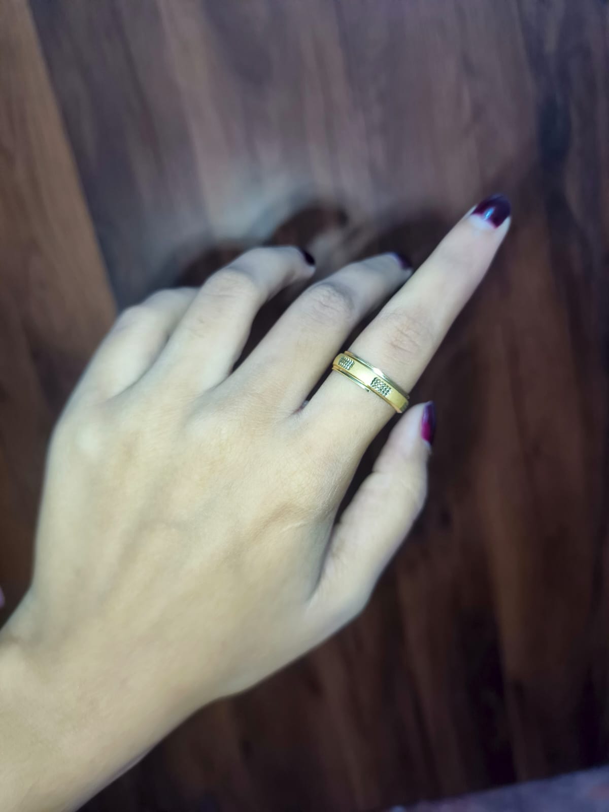 Classic Gold-Tone Band Ring for Women | Minimalist Everyday Fashion Ring
