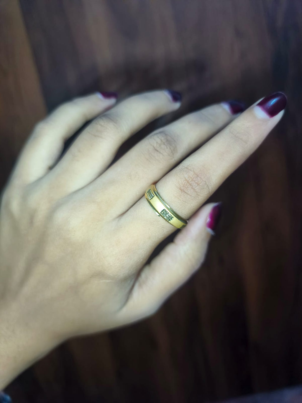 Classic Gold-Tone Band Ring for Women | Minimalist Everyday Fashion Ring