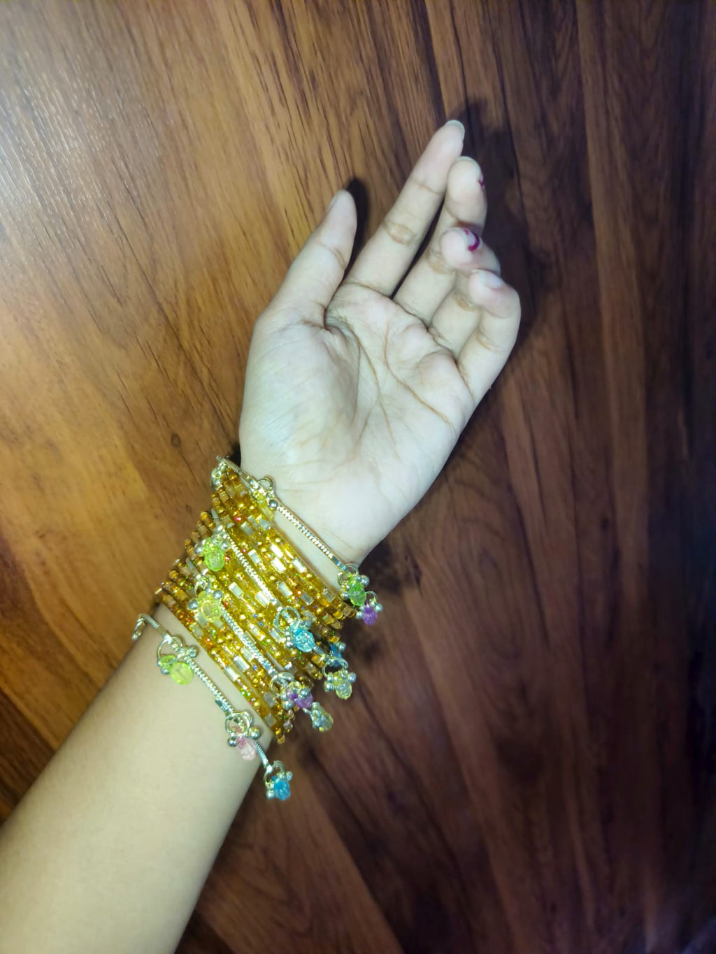 Elegant Golden  Bangles Set