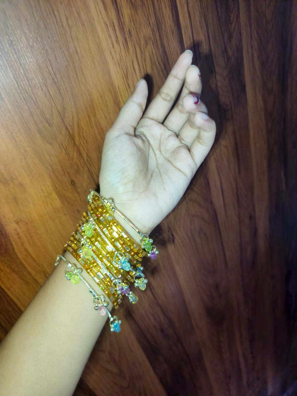 Elegant Golden  Bangles Set