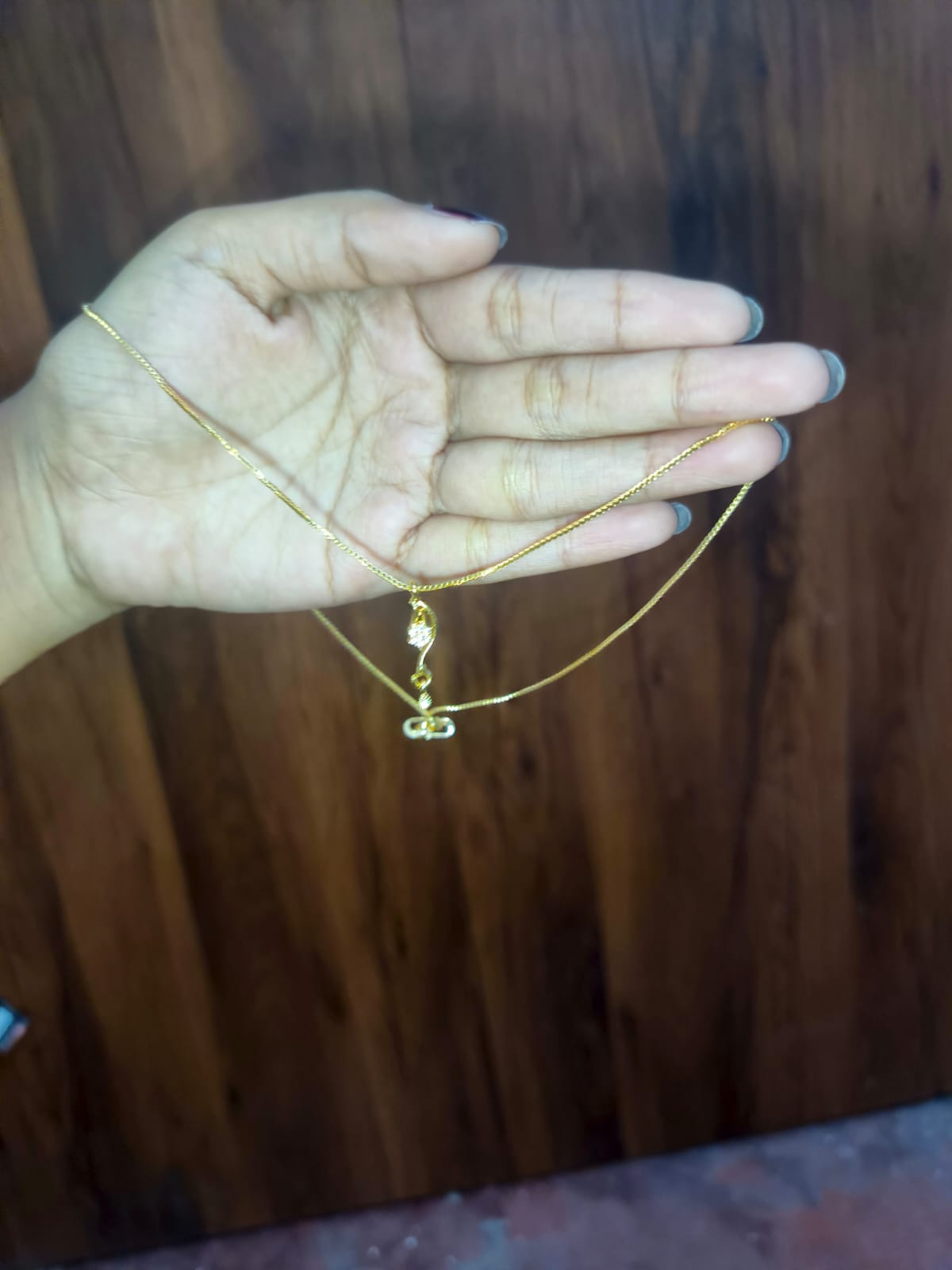 Elegant Floral Crystal Pendant Necklace for Women | Gold-Tone Delicate Chain