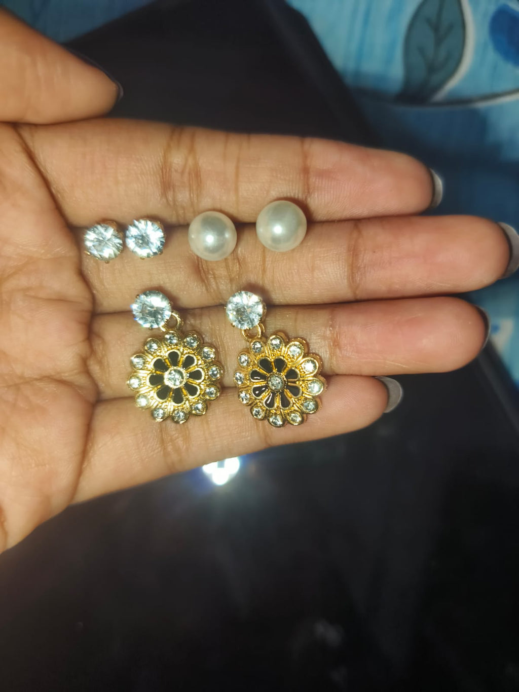 3 pairs earring