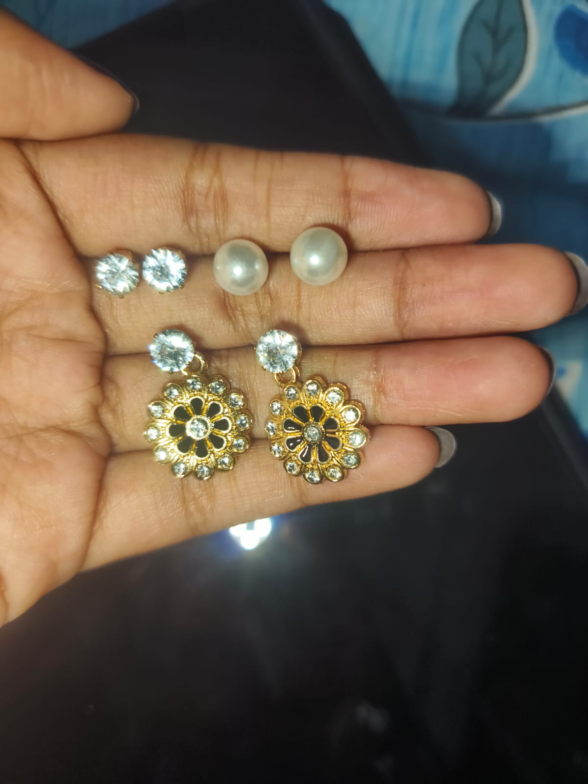3 pairs earring