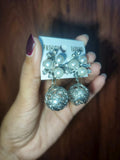 Luxury Pearl crystal ire ball drop earring