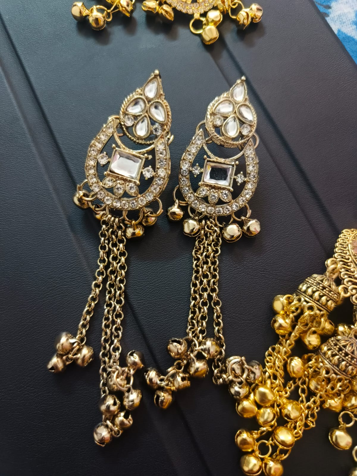 Royal Kundan Long Tassel Earrings for Women