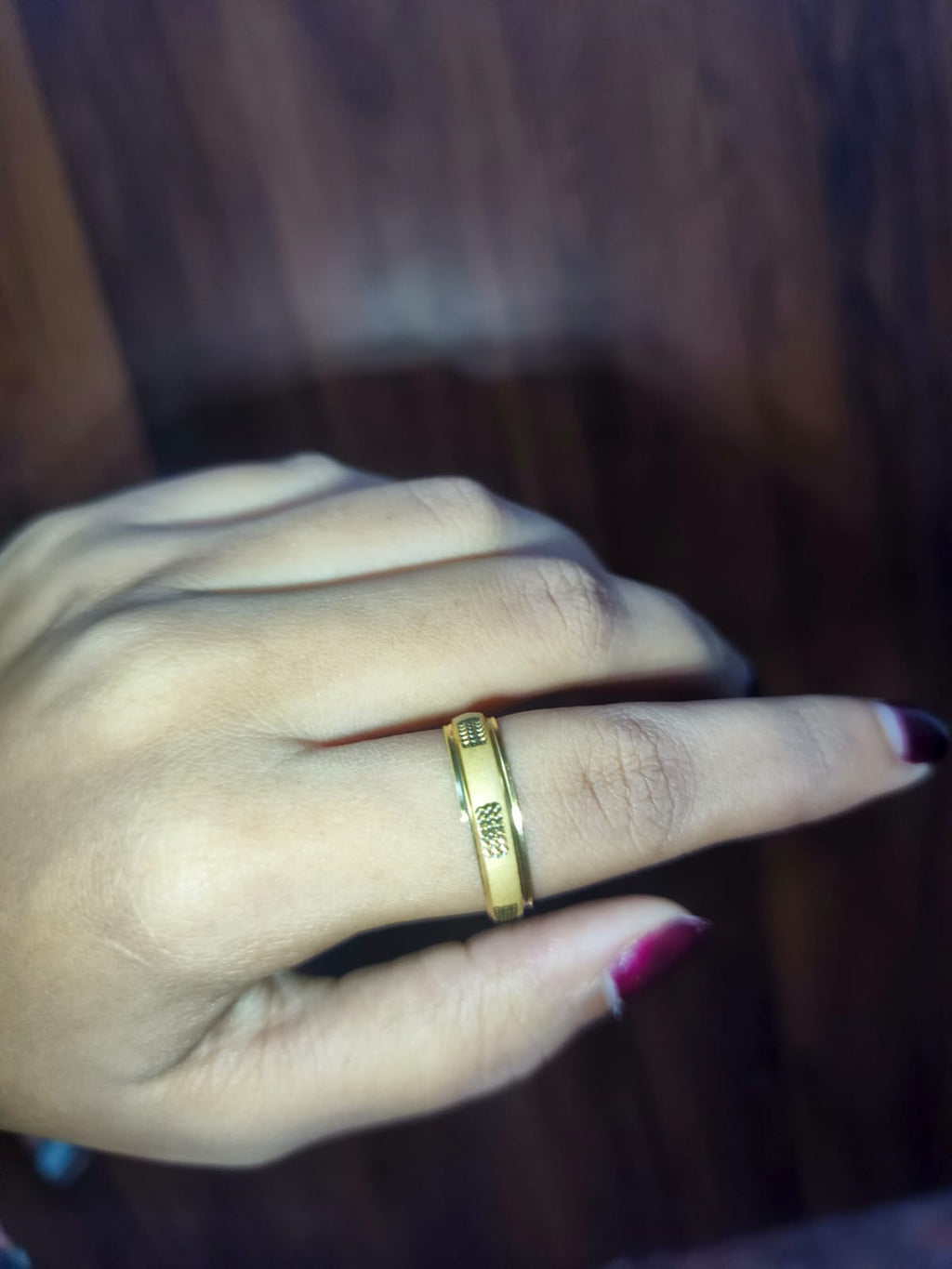 Classic Gold-Tone Band Ring for Women | Minimalist Everyday Fashion Ring