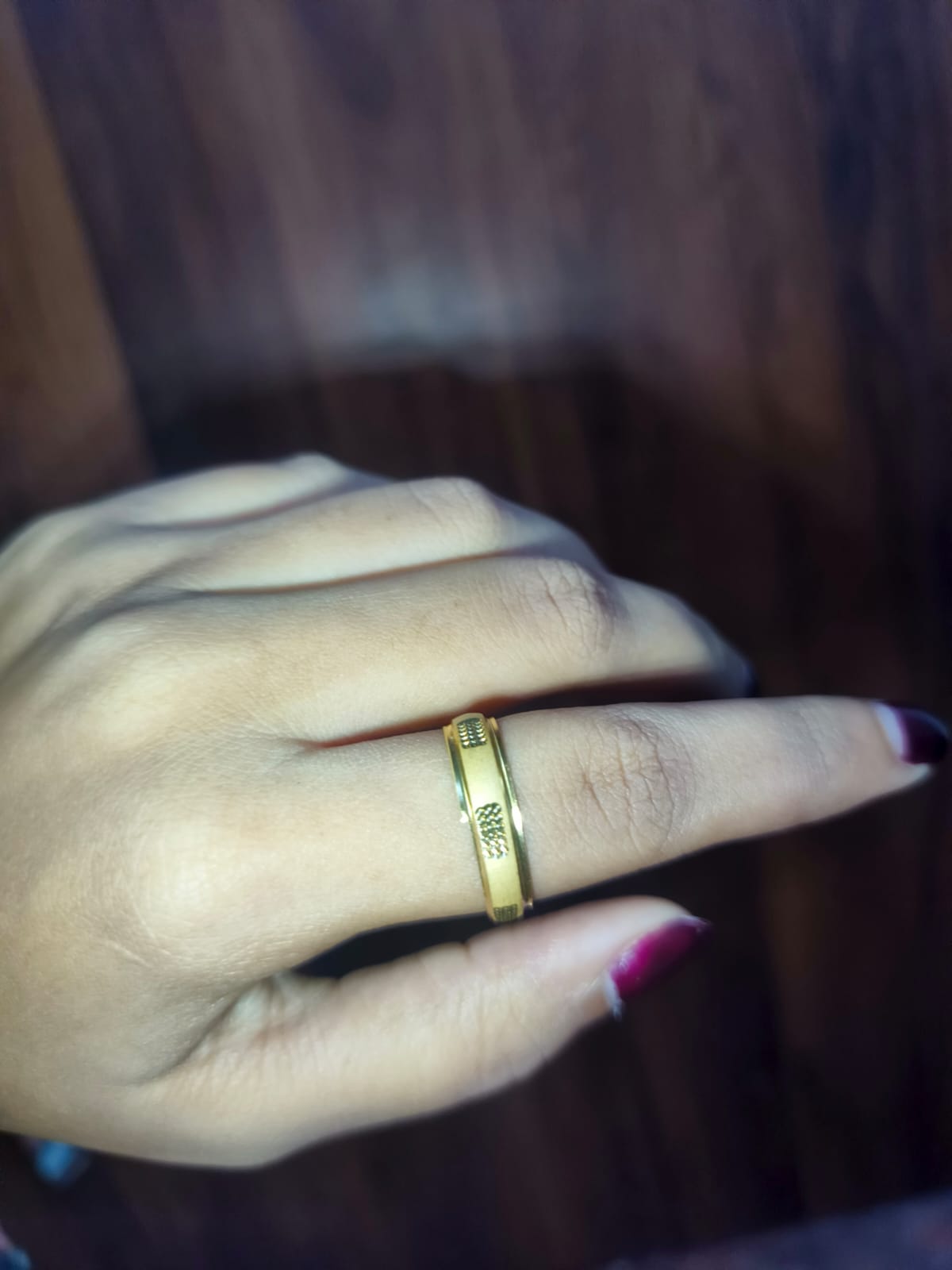Classic Gold-Tone Band Ring for Women | Minimalist Everyday Fashion Ring