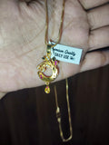 Elegant Gold-Plated Floral Pendant Jewelry Set for Women