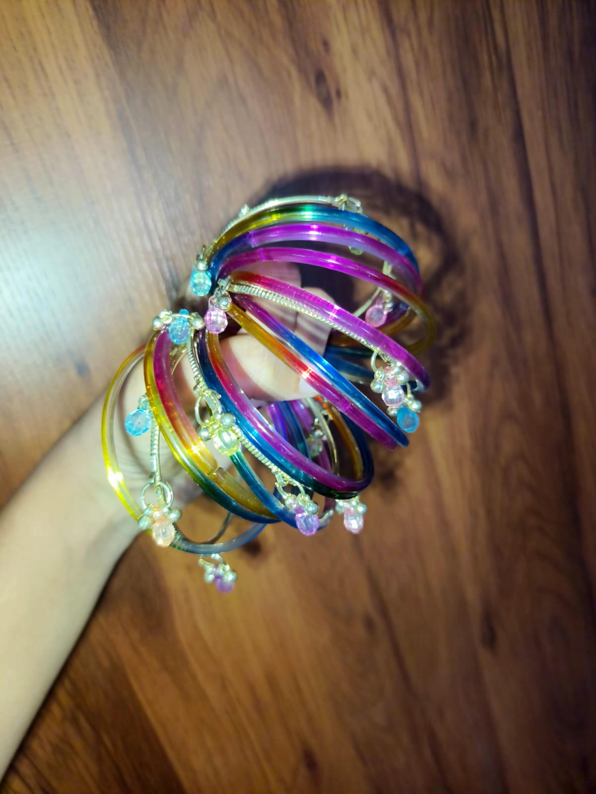 Multicolor Designer Glass Bangles Set